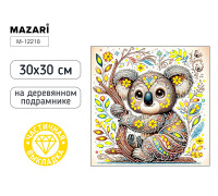Алмазная мозаика MAZARI М-12218 (30х30) Коала (0019374) частичная выкладка