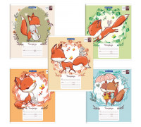 Тетрадь В5 18л # офс. цв. обл. BRAUBERG 402992 CUTE FOX