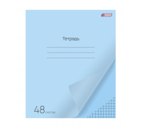 Тетрадь В5 48л # офс. цв. обл. ASMAR (AR-4802) Голубая (пластиковая прозрачная обложка)