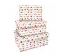 Набор прямоугольных коробок 3в1 MESHU _41122 "Ice creams" (19*12*7,5-15*10*5см) 325918
