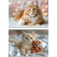 Альбом 20л скоба Profit МИЛЫЕ КОТИКИ (20-1467)