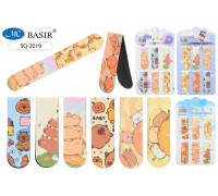 Закладки магнитные 6шт BASIR SQ-2019-3 (5,8см) КАПИБАРА
