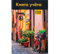 Книга учёта А4 120л # переплёт Проф-Пресс СТАРИННАЯ УЛОЧКА офсет глянец/ламин (120-4639)