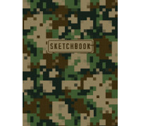 Скетчбук А5 переплёт/резинка Проф-Пресс (80-0066) 80л ХАКИ