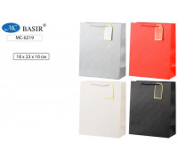 Пакет подарочный 18х23х10см BASIR (МС-6219) плотный