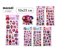Наклейки детские MAZARI М-20803 K-POP (10х23мм) 6 дизайнов