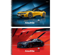 Альбом 20л пружина Проф-Пресс КРАСИВЫЕ АВТОМОБИЛИ (20-7804)