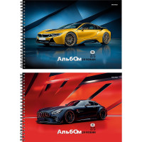 Альбом 20л пружина Проф-Пресс КРАСИВЫЕ АВТОМОБИЛИ (20-7804)