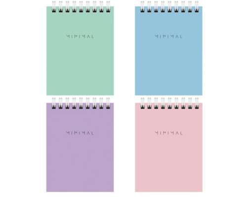Блокнот А7 пружина 40л BRAUBERG 116431 Minimal Pastel