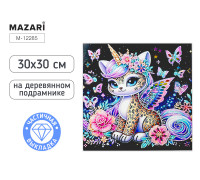 Алмазная мозаика MAZARI М-12285 (30х30) Кот (0020018) частичная выкладка