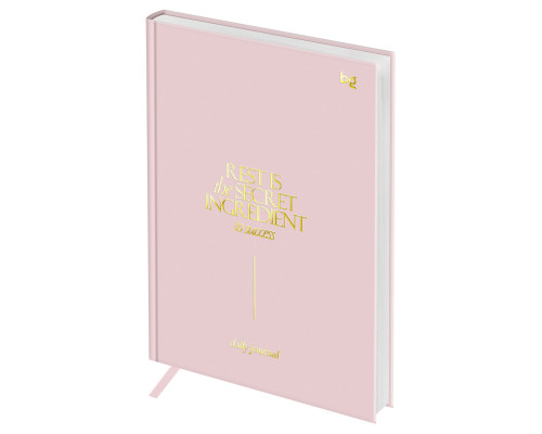 Ежедневник н/д А5 переплёт 136л БиДжи 66892 Mindset. Silk розовый (383505) фольга/soft touch