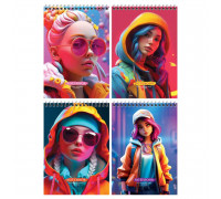 Блокнот А5 пружина 60л БиДжи 12772 Important girl (361239) жёсткая подложка