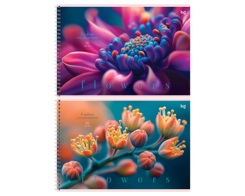 Альбом 40л пружина БиДжи 08642 Macro flowers (378712)