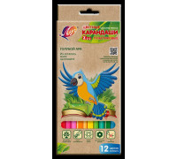 Карандаши 12цв ЛУЧ 1740-08 "ZOO" корпус пластик