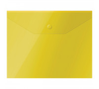 Конверт на кнопке А5 СТАММ ММ-31903 прозрачный/жёлтый 150мкм (375073)