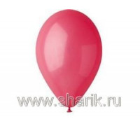 Шар воздушный (1цв/уп) ПАСТЕЛЬ d=13см/5  КРАСНЫЙ 100шт/уп Италия (1102-0418)