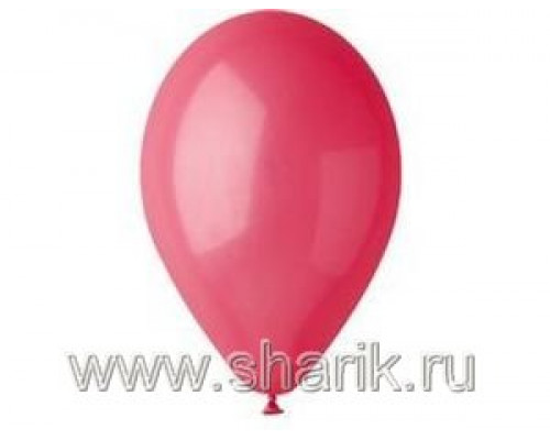 Шар воздушный (1цв/уп) ПАСТЕЛЬ d=13см/5  КРАСНЫЙ 100шт/уп Италия (1102-0418)