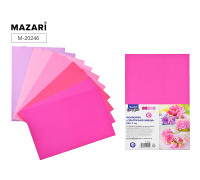 Фоамиран (резина пористая) А4 10л/5цв MAZARI (М-20246) оттенки розового 1мм