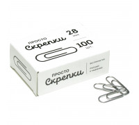 Скрепки 28мм 100шт карт/уп GLOBUS С28-100 (075758)