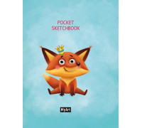 Скетчбук А6 переплёт/резинка MyArt (48-0260) Pocket ЛИСИЧКА