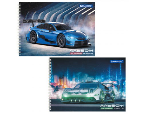Альбом 24л пружина BRAUBERG 106695 Спорткар