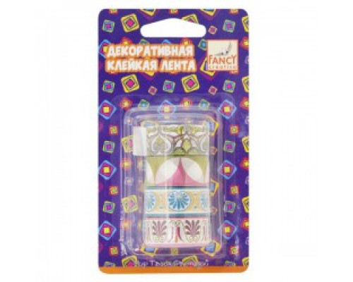 Скотч декоративный 18х3м ВОСТОК бумага FANCY CREATIVE FD020118 (C33036) 4шт/уп