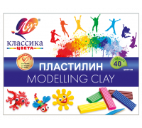 Пластилин 40цв ЛУЧ "Классика" (1922-08) стек