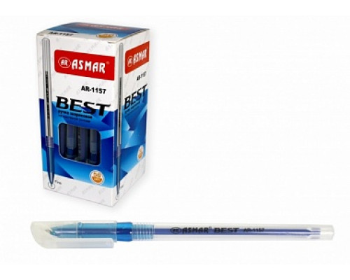 Ручка шарик/масл ASMAR AR-1157 синяя (BASIR) 50шт/уп