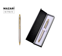 Ручка подарочная MAZARI М-7756-70 автомат/металл CLASS NG (корпус серебро/золото)