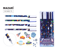 Ручка пиши-стирай/гель MAZARI (М-5462) синяя EXCITING SPACE (0015204)