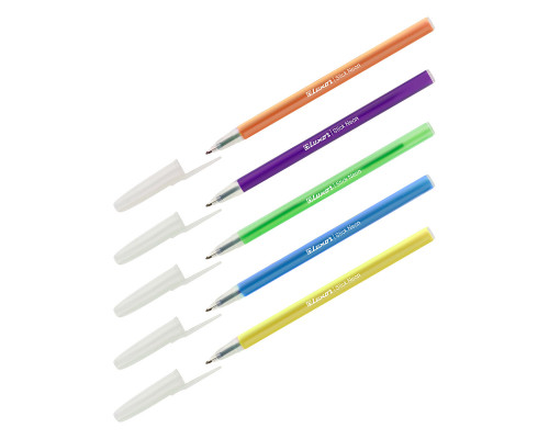 Ручка шариковая LUXOR 31500/12 синяя Stick Neon 1мм (373703)
