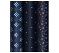 Бумага подарочная MESHU _62825 Strict pattern 70х100 (80г/м2) 3 дизайна (372636)