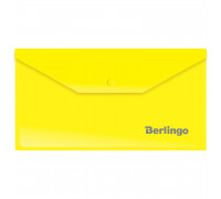 Конверт на кнопке DL BERLINGO _06305 жёлтый 180мкм (153945)