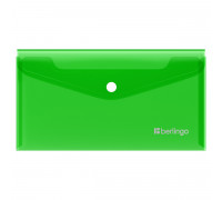 Конверт на кнопке DL BERLINGO No Secret _06304 зелёный 200мкм