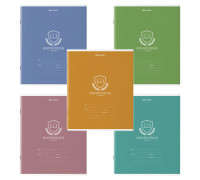 Тетрадь В5 18л = офс. цв. обл. BRAUBERG 106483 Однотонный с эмблемой