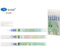 Ручка гелевая синяя BASIR JD-2238 0,5мм ДРАКОНЧИК 6шт/уп