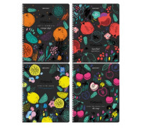 Тетрадь В5 пружина 96л BRAUBERG 404420 Bright Fruits