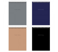 Блокнот А6 пружина 40л BRAUBERG 116428 Minimal Classic
