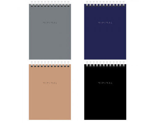Блокнот А6 пружина 40л BRAUBERG 116428 Minimal Classic