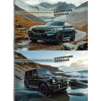 Альбом 40л пружина Проф-Пресс АВТО И ПРИРОДА (40-7776) лён