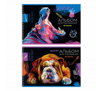 Альбом 40л пружина БиДжи 12479 Animal portrat (358360)