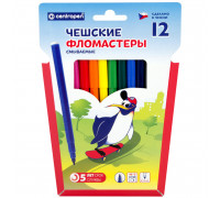 Фломастеры 12цв Сentropen 7790/12 ПИНГВИНЫ (025917) картон