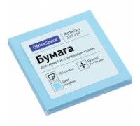 Блок самоклеящ. 76х76мм, СПЕЙС 100л, голубой (299719)