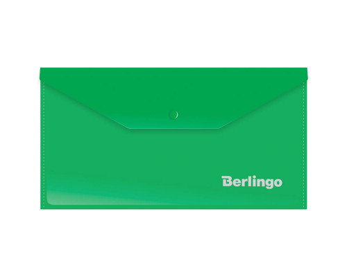 Конверт на кнопке DL BERLINGO _06304 зелёный 180мкм (153946)