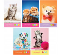 Блокнот А7 КБС 48л СПЕЙС _24547 ПИТОМЦЫ . Bright friends