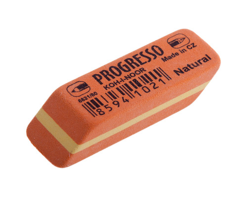 Ластик KOH-I-NOOR 6821/80 комбинир. "Progresso"  84шт/уп