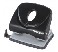 Дырокол 25л BRAUBERG 222542 EINKOMMEN чёрный