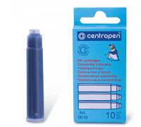 Капсулы чернильные CENTROPEN 0019 синие 3,8см 10шт/уп (063511) цена за 1капсулу!