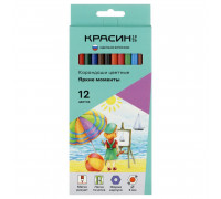 Карандаши 12цв КРАСИН КР-120700 Яркие моменты (367507)