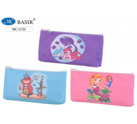 Пенал-косметичка школьный BASIR МС-5725 РУСАЛОЧКА